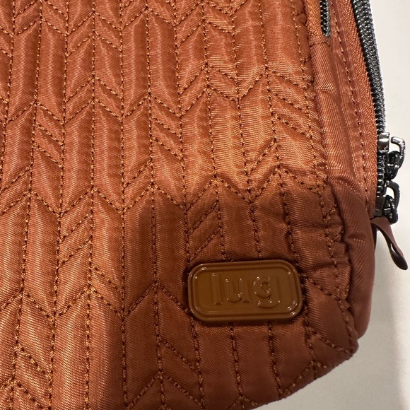 Lug Ranger Cognac Brown Quilted Crossbody Bag - Picture 2 of 10